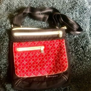 Sherpani Red/Black Quilted Shoulder Bag